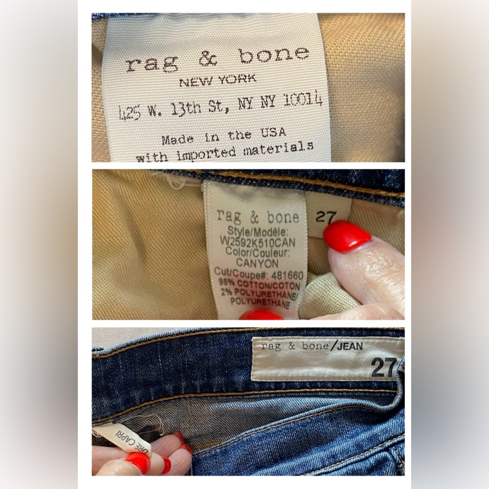 Rag & Bone Dre Capri size 27 EUC - Picture 9 of 9